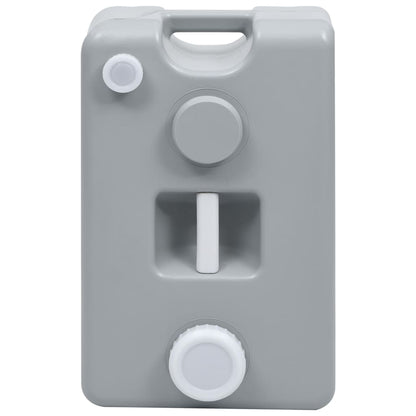 Nádrž Na Vodu Na Kolečkách Na Kempování 25 L Šedá