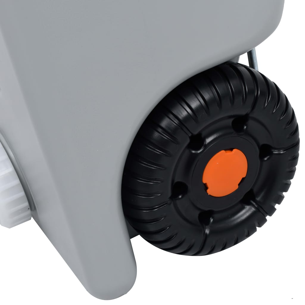 Nádrž Na Vodu Na Kolečkách Na Kempování 25 L Šedá