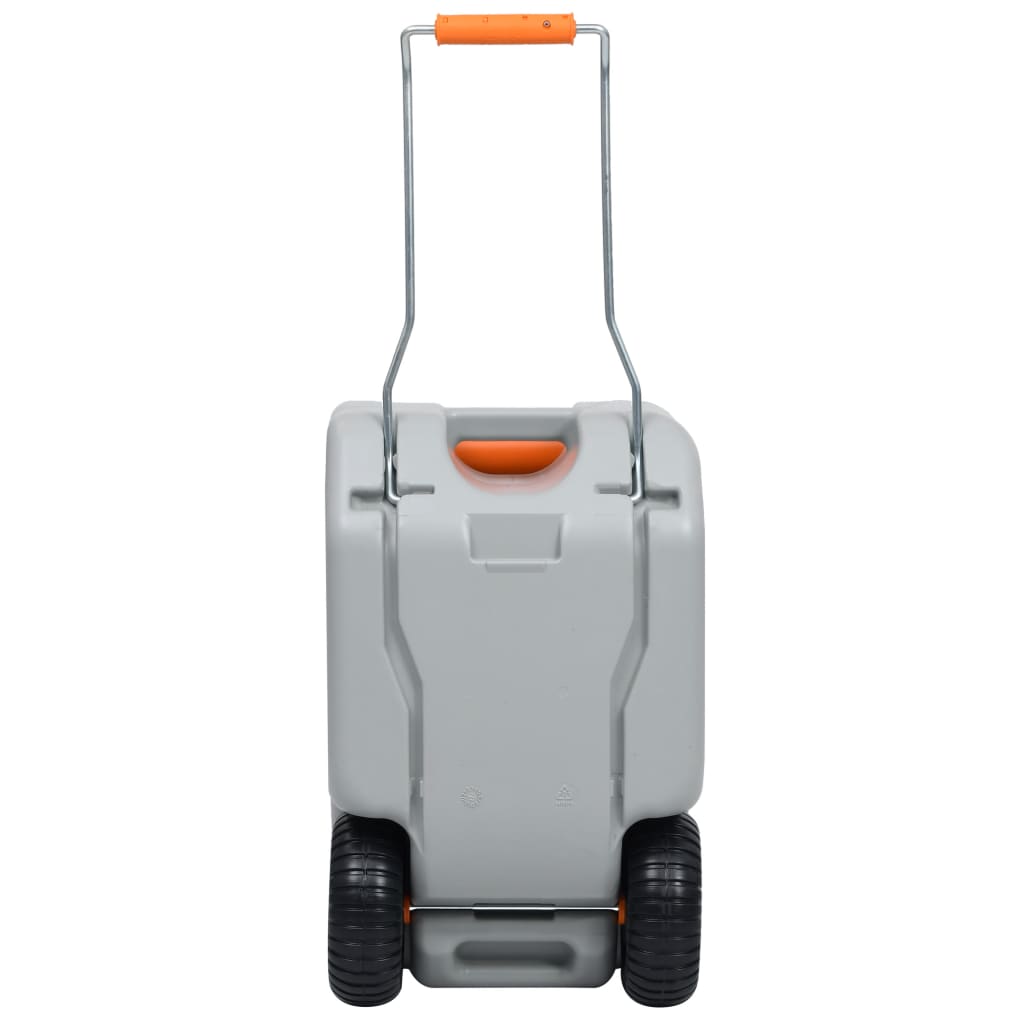 Nádrž Na Vodu Na Kolečkách Na Kempování 25 L Šedá