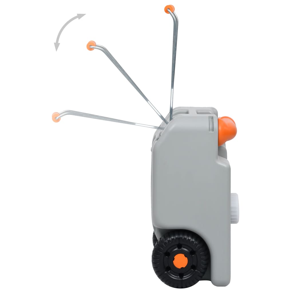 Nádrž Na Vodu Na Kolečkách Na Kempování 25 L Šedá