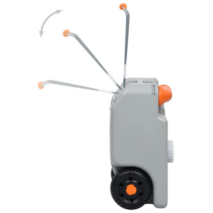 Nádrž Na Vodu Na Kolečkách Na Kempování 25 L Šedá