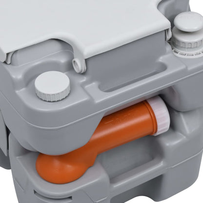 Přenosná Kempingová Toaleta Šedá 20+10 L