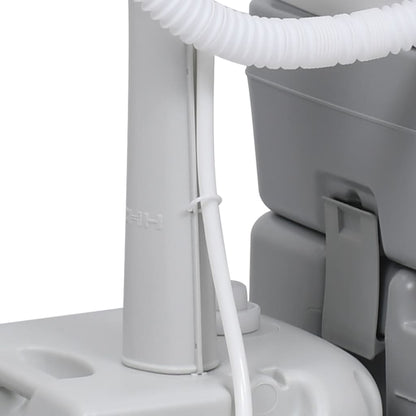 Sada Přenosného Kempingového Wc A Umyvadla Na Mytí Rukou Šedá