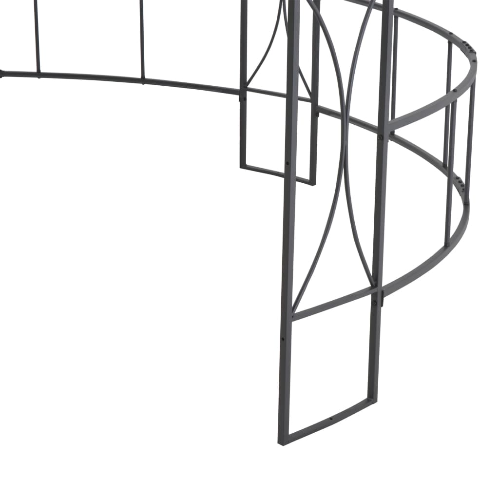 Altán 300 X 290 Cm Antracitový Kruhový