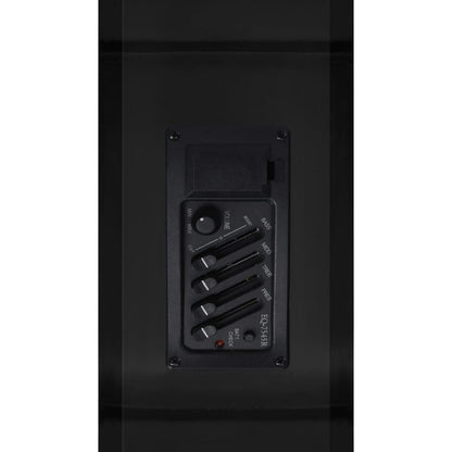 Folková Akustická Kytara S Výřezem Ekvalizér A 6 Strun Černá