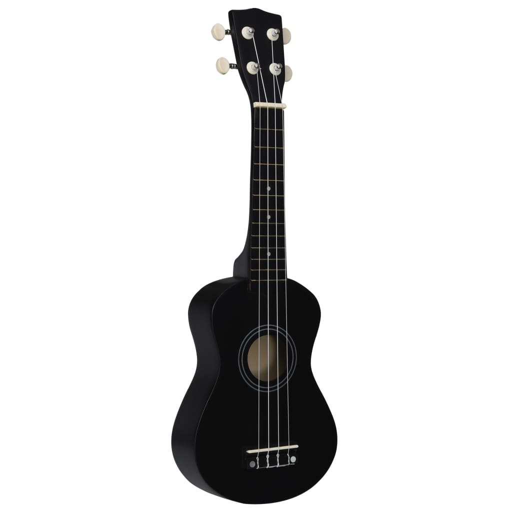 Set Soprano Ukulele S Obalem Pro Děti Černé