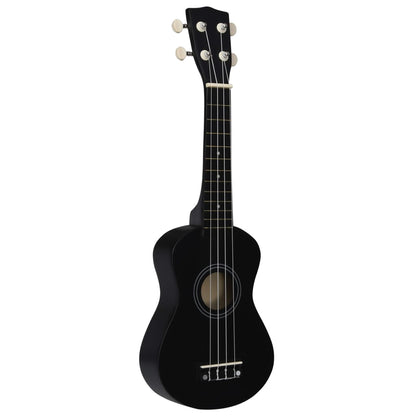 Set Soprano Ukulele S Obalem Pro Děti Černé