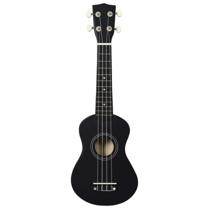 Set Soprano Ukulele S Obalem Pro Děti Černé