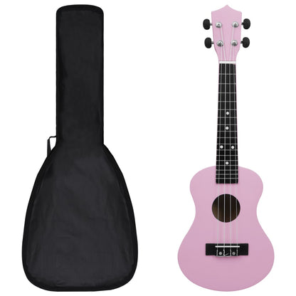 Set Soprano Ukulele S Obalem Pro Děti Černé