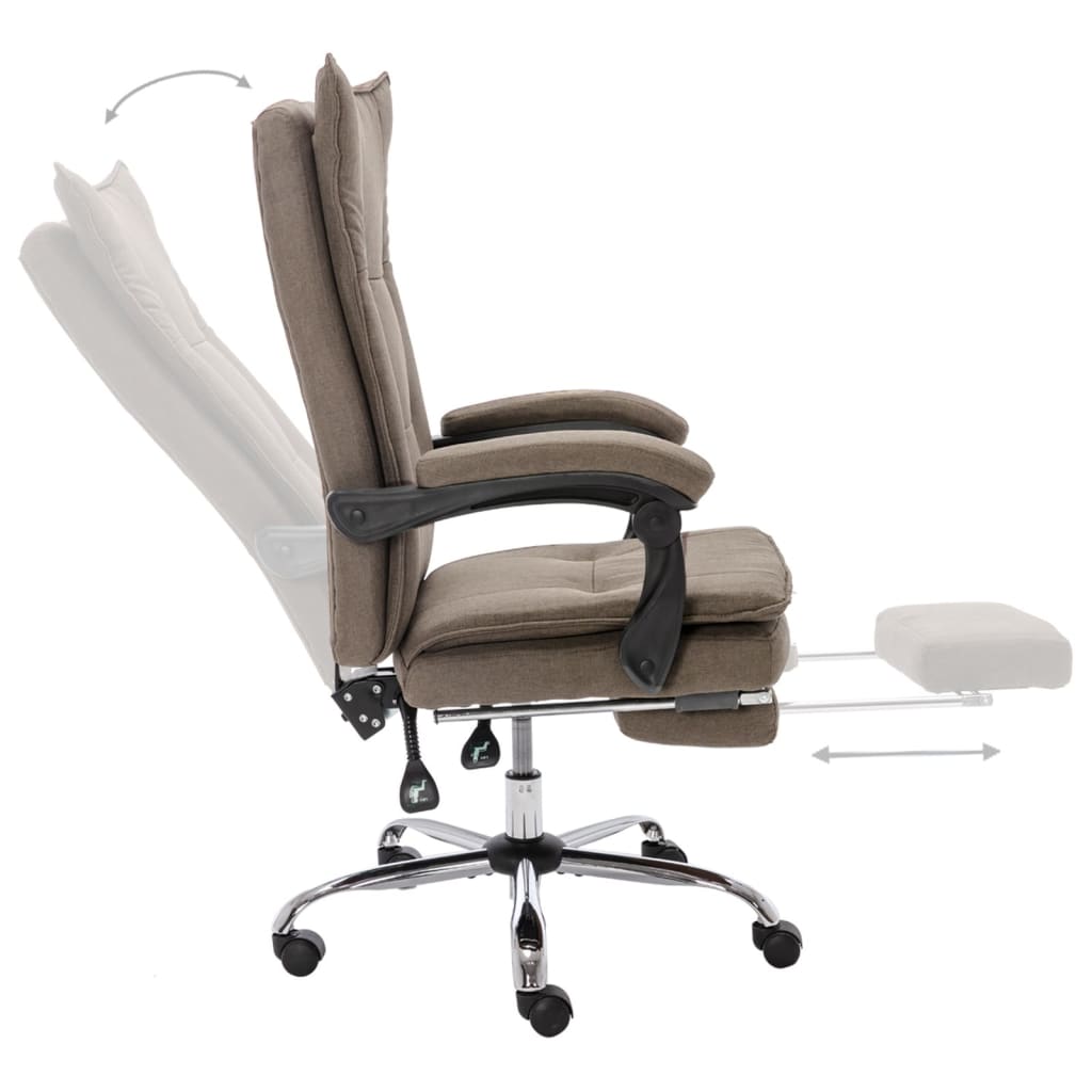 Kancelářská Židle Taupe Textil