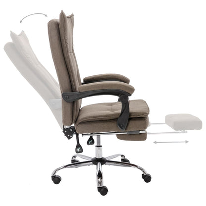 Kancelářská Židle Taupe Textil