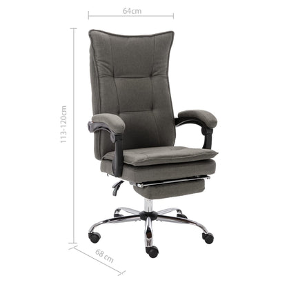 Kancelářská Židle Šedá Textil