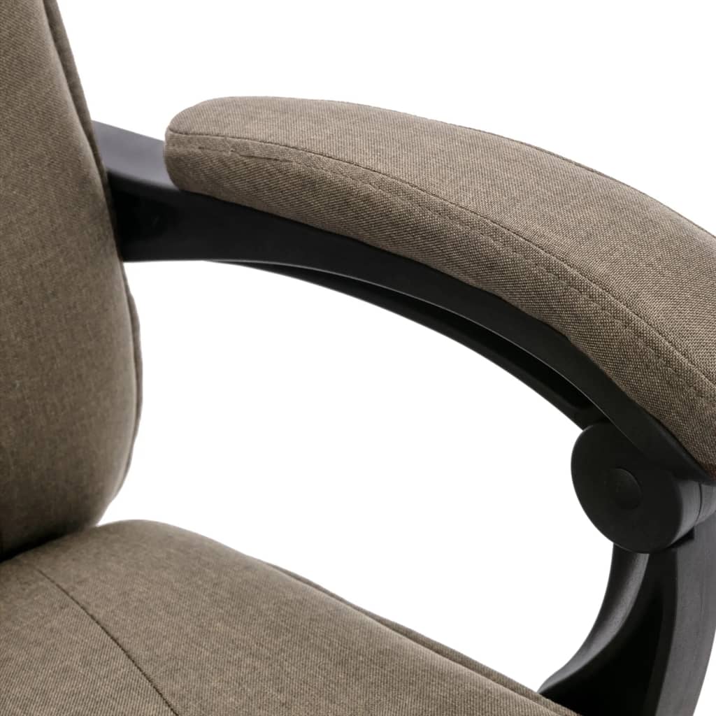 Masážní Kancelářská Židle Taupe Textil