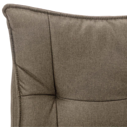 Masážní Kancelářská Židle Taupe Textil