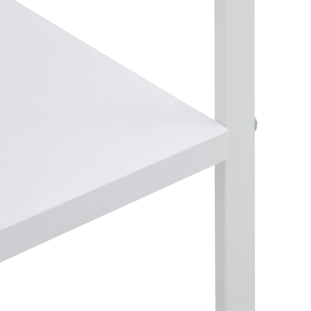 Skříňka na mikrovlnku bílá 60 x 39,6 x 123 cm kompozitní dřevo
