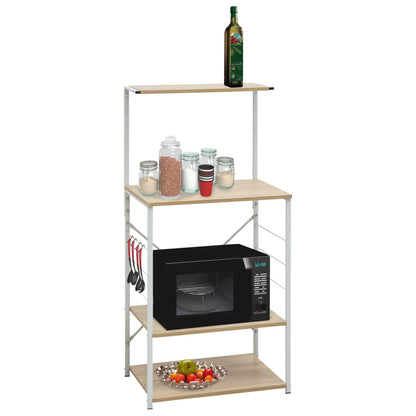 Skříňka Na Mikrovlnku 60 X 39,6 X 123 Cm Kompozitní Dřevo