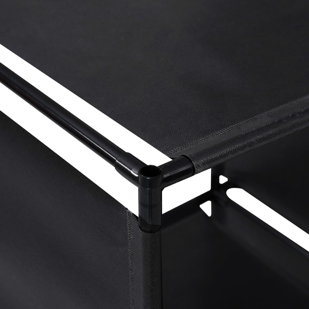 Policový Regál Schodiště 130 X 45 X 170 Cm Textil
