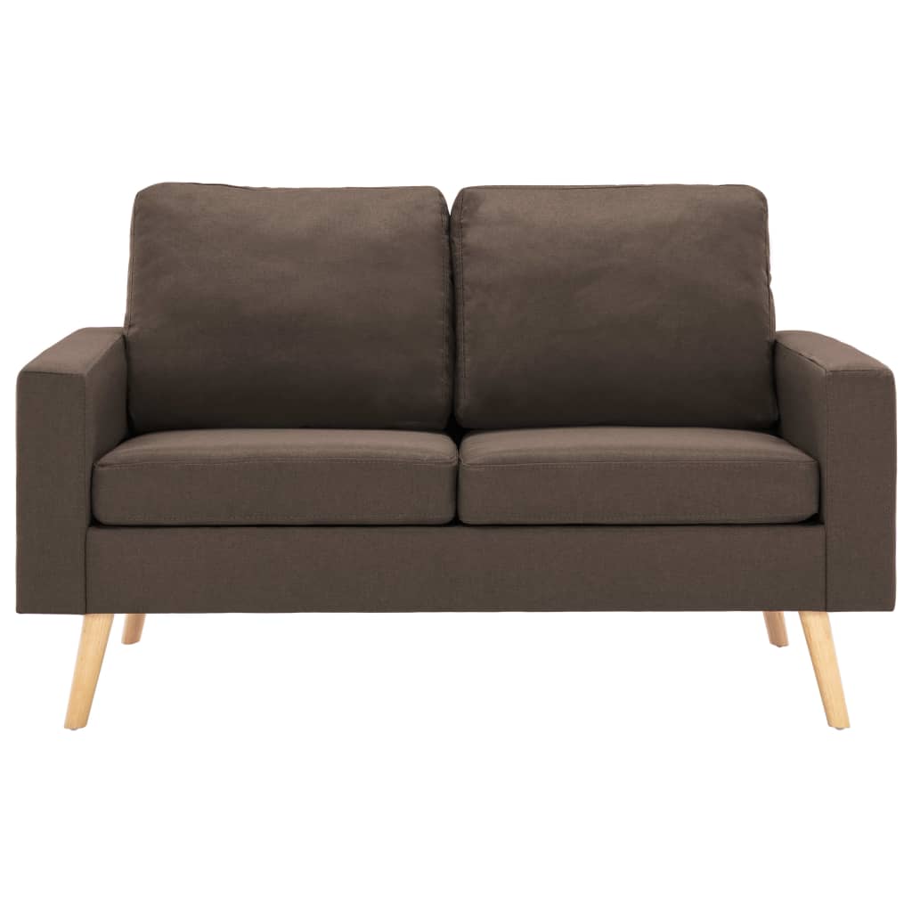 2Místná Pohovka Hnědá Textil