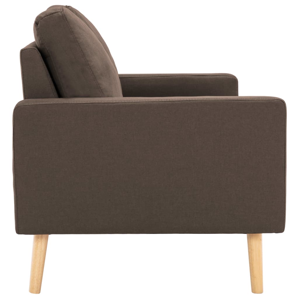 2Místná Pohovka Hnědá Textil