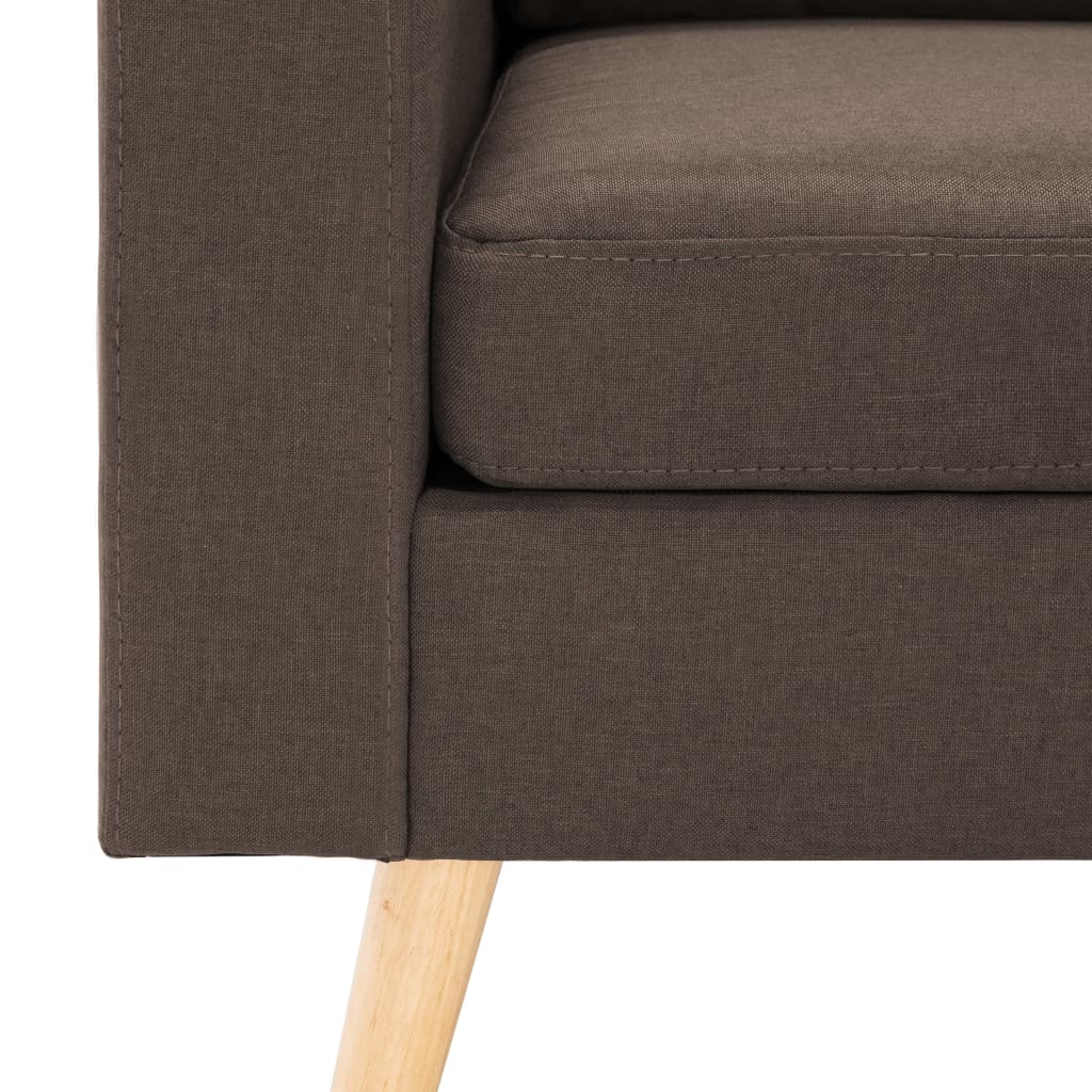 2Místná Pohovka Hnědá Textil
