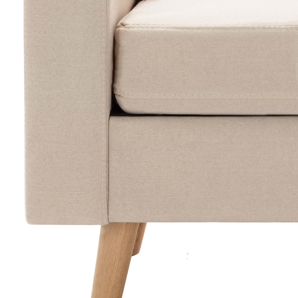 2Místná Pohovka Krémová Textil