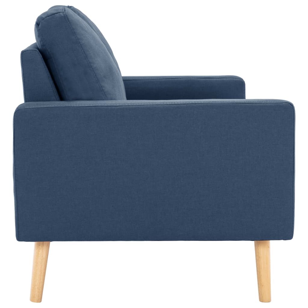 2Místná Pohovka Modrá Textil