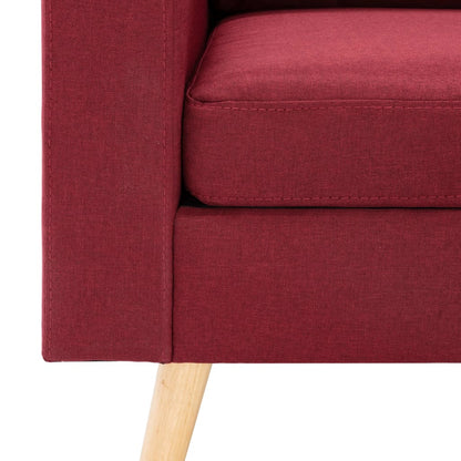 2Místná Pohovka Vínová Textil