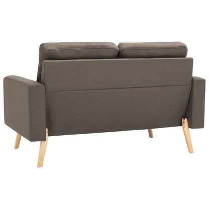 2Místná Pohovka Taupe Textil