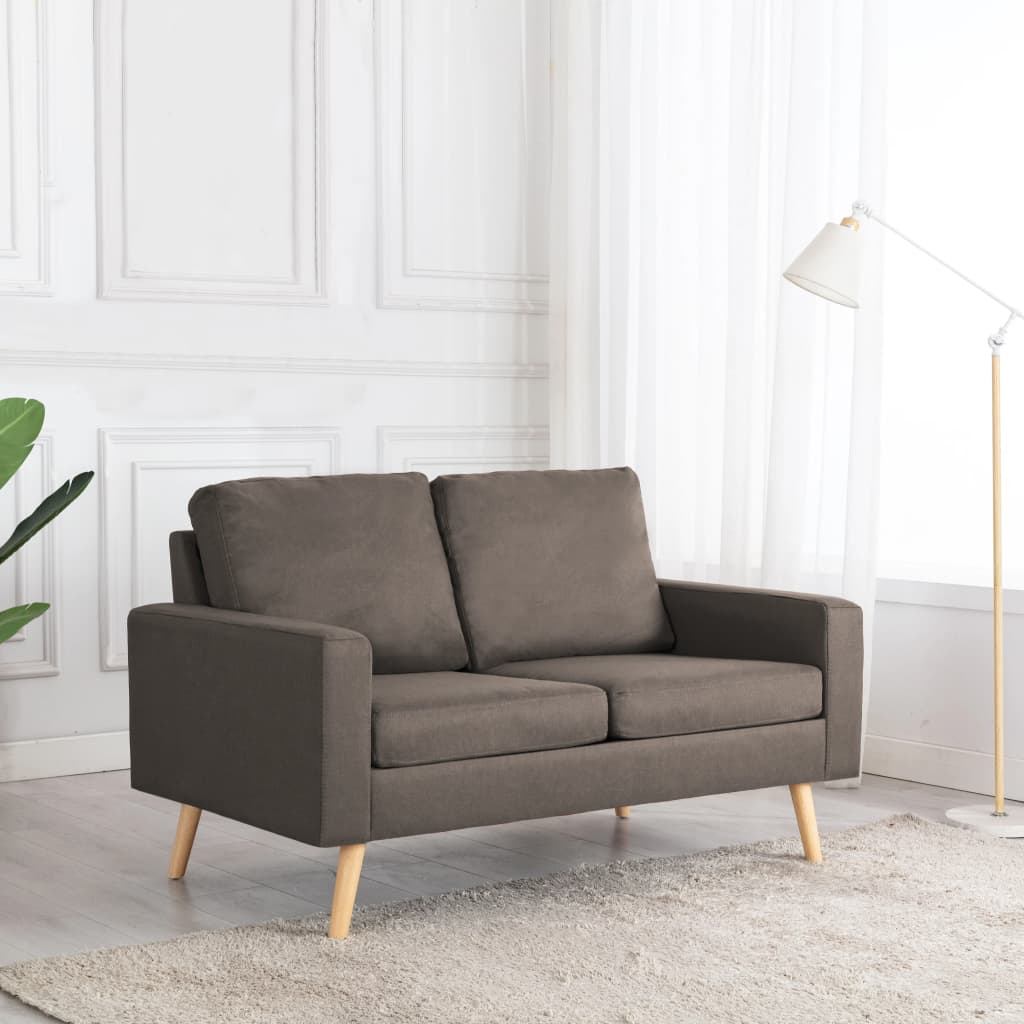 2Místná Pohovka Taupe Textil