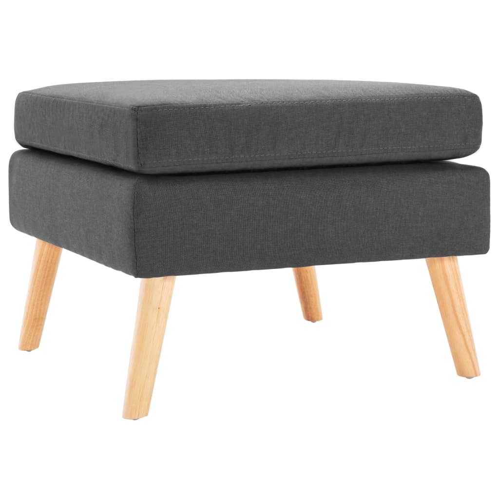 Podnožka Tmavě Šedá Textil