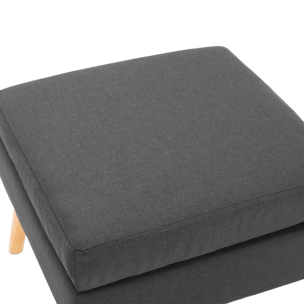 Podnožka Tmavě Šedá Textil