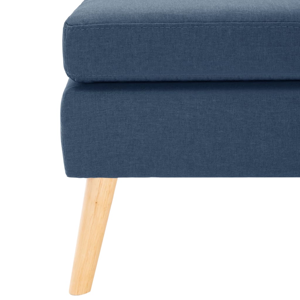 Podnožka Modrá Textil