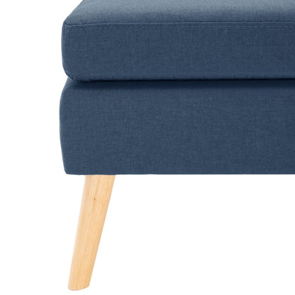 Podnožka Modrá Textil
