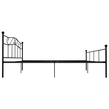 Rám Postele Černý Kov 200 X 200 Cm