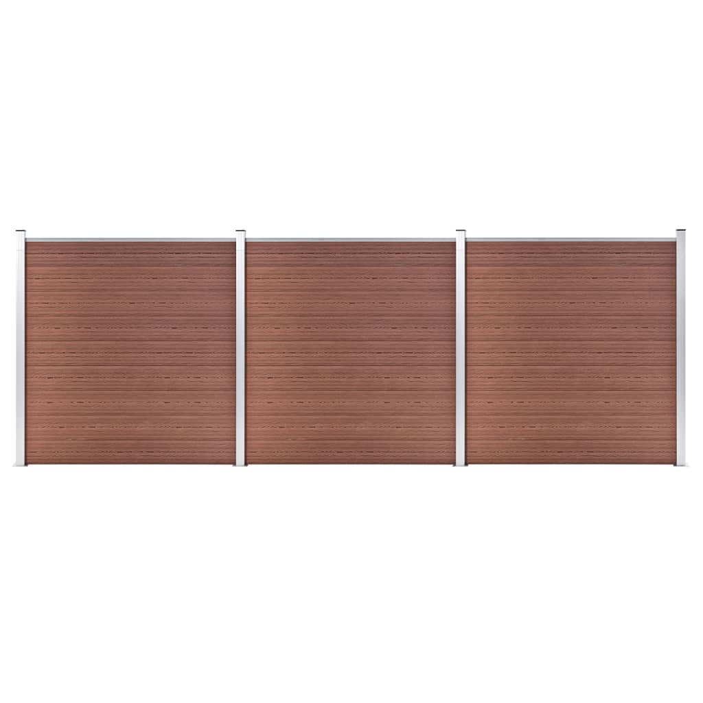 Zahradní Plot Wpc 1 218 X 186 Cm Hnědý