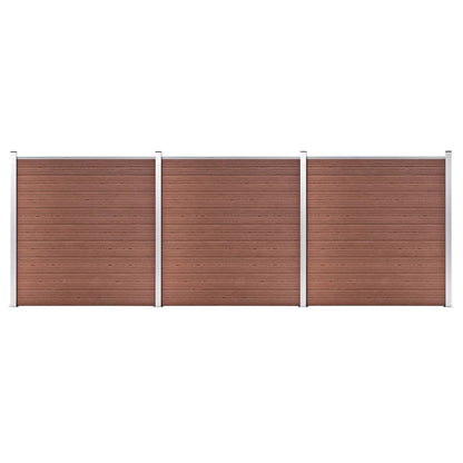 Zahradní Plot Wpc 1 218 X 186 Cm Hnědý