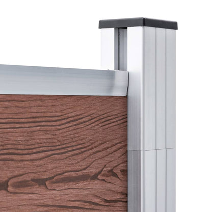 Zahradní Plot Wpc 1 218 X 186 Cm Hnědý