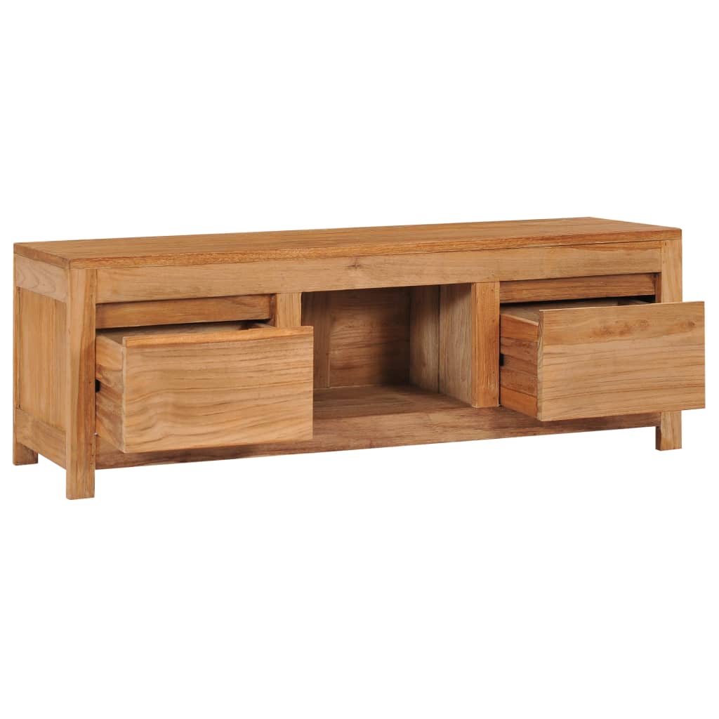 Tv Stolek 100 X 30 X 35 Cm Masivní Teakové Dřevo