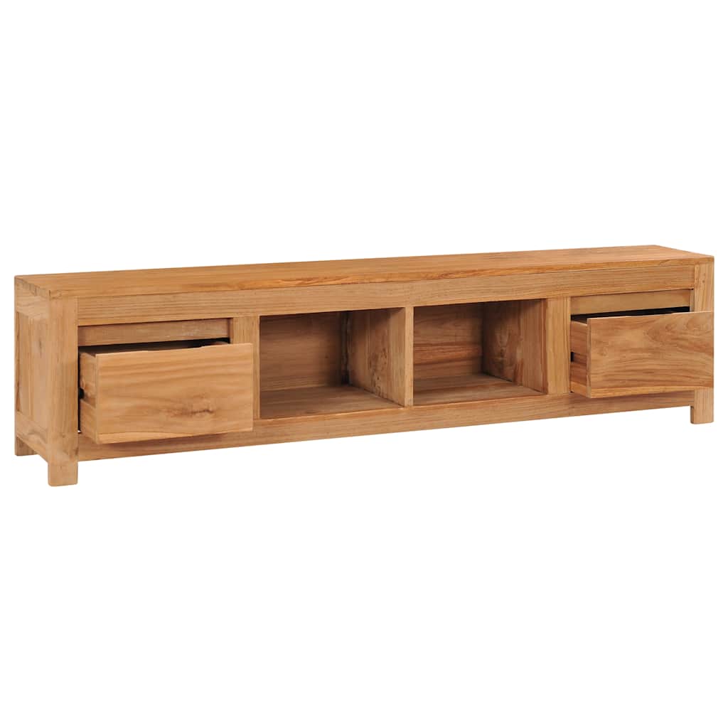 Tv Stolek 115 X 30 X 35 Cm Masivní Teakové Dřevo