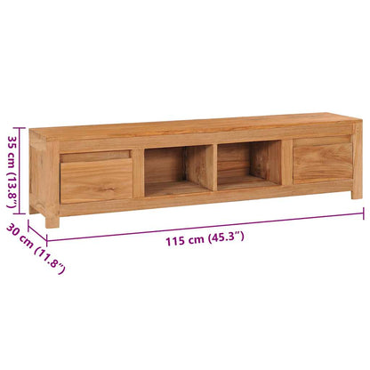 Tv Stolek 115 X 30 X 35 Cm Masivní Teakové Dřevo