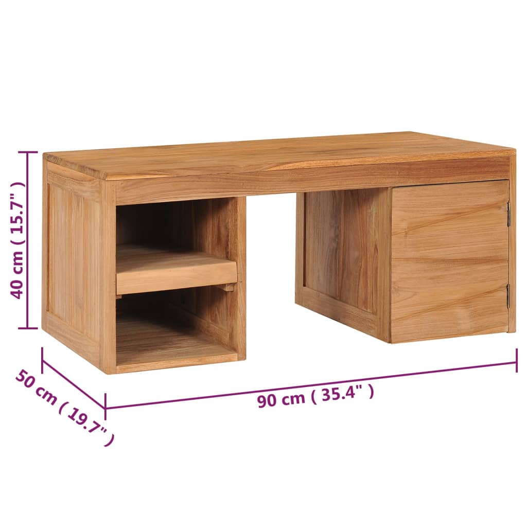 Konferenční Stolek 90 X 50 X 40 Cm Masivní Teakové Dřevo