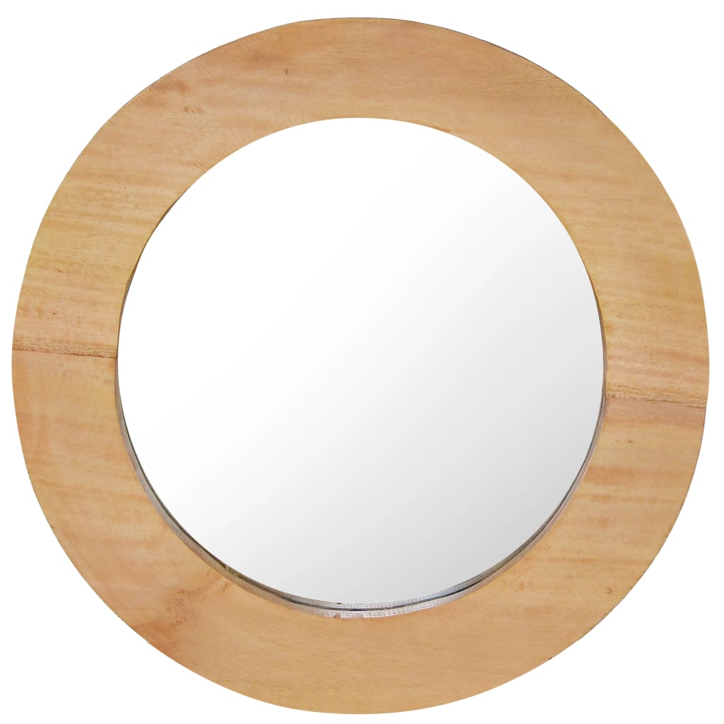 Nástěnné Zrcadlo 60 Cm Teak Kulaté