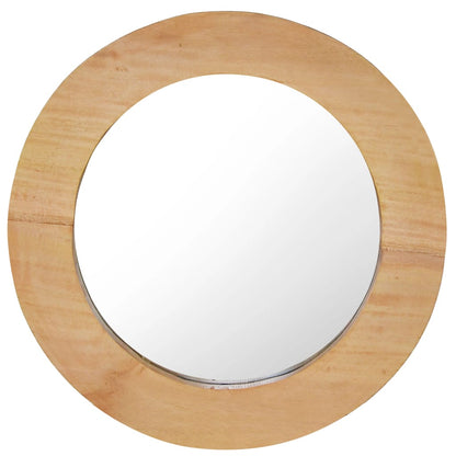 Nástěnné Zrcadlo 60 Cm Teak Kulaté