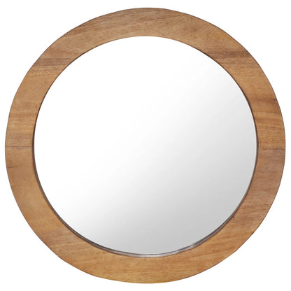 Nástěnné Zrcadlo 60 Cm Teak Kulaté