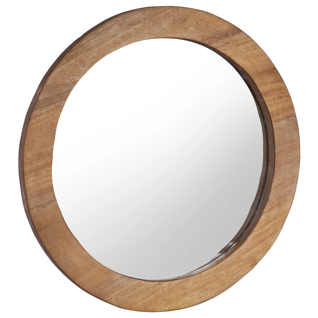 Nástěnné Zrcadlo 60 Cm Teak Kulaté