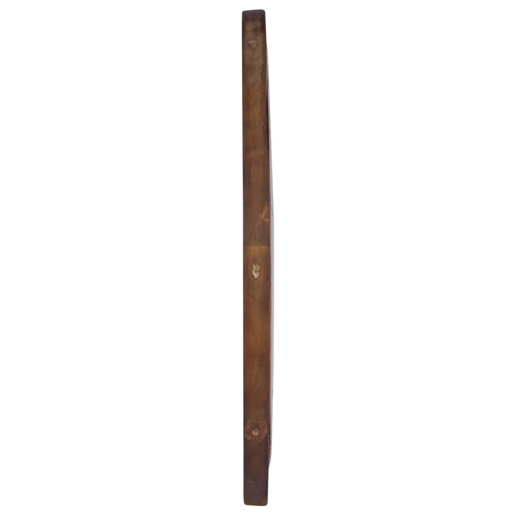 Nástěnné Zrcadlo 60 Cm Teak Kulaté
