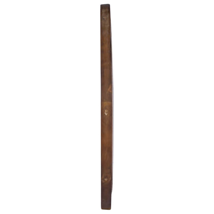 Nástěnné Zrcadlo 60 Cm Teak Kulaté