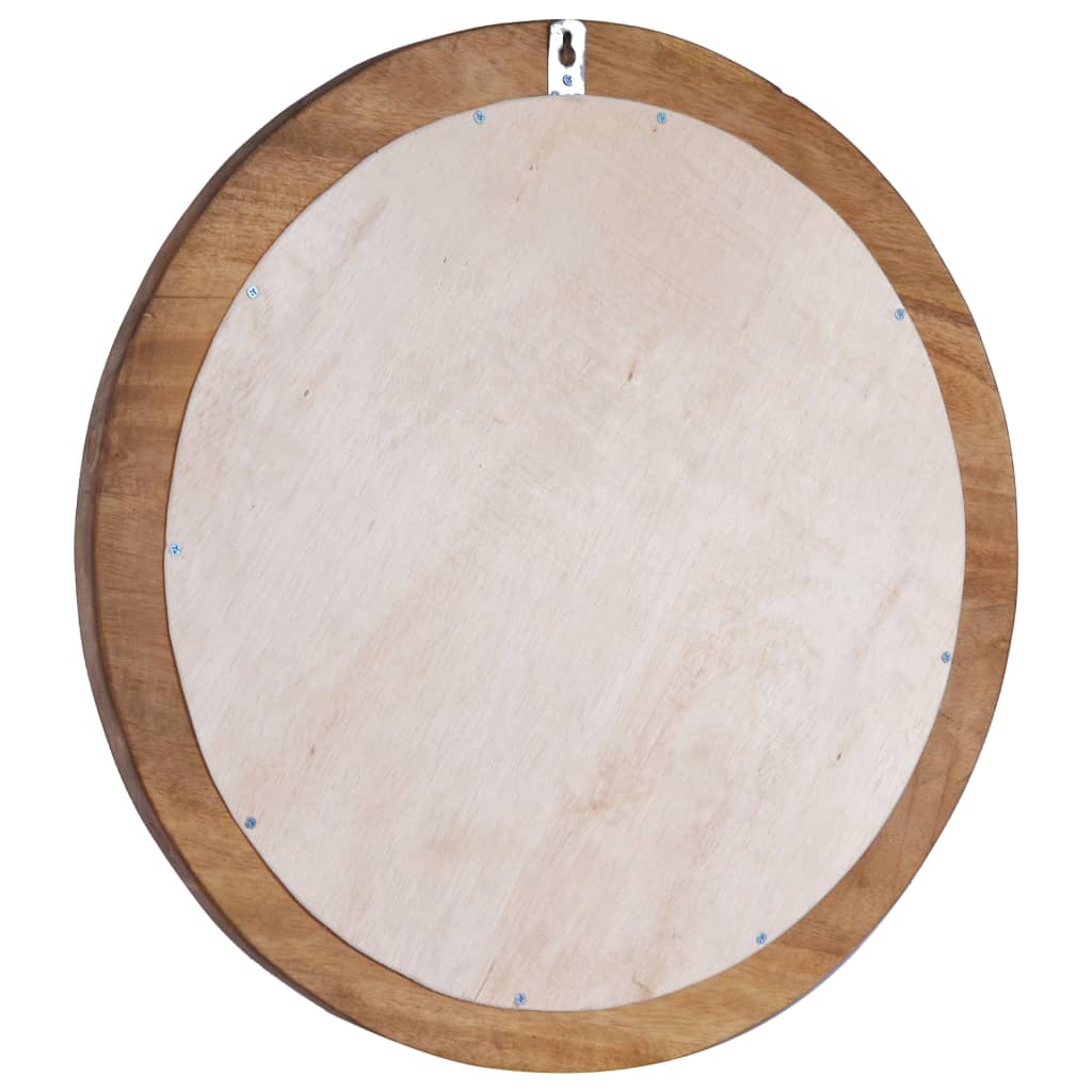 Nástěnné Zrcadlo 60 Cm Teak Kulaté