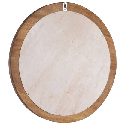 Nástěnné Zrcadlo 60 Cm Teak Kulaté