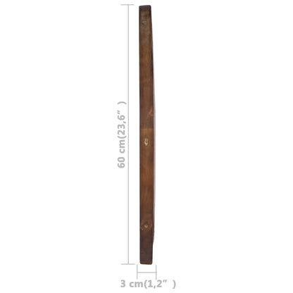 Nástěnné Zrcadlo 60 Cm Teak Kulaté